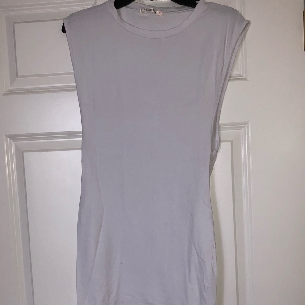 White Sleeveless Midi Dress ❕